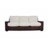 Contempo Sofa in Aged Walnut Wicker Finish - Front
