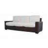 Contempo Sofa in Aged Walnut Wicker Finish - Angled