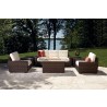 Contempo Sofa in Aged Walnut Wicker Finish - Lifestyle 2