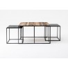 Nova Solo Rustika Nesting Coffee Table Set  - Nova Solo Rustika Nesting Coffee Table Set 