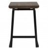LumiSource Geo Counter Stool - Set of 2 - BROWN - Front - LumiSource Geo Counter Stool - Set of 2 - BROWN - Front