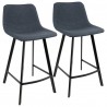 LumiSource Outlaw Counter Stool - Set of 2 - BLUE  - LumiSource Outlaw Counter Stool - Set of 2 - BLUE 
