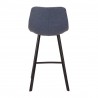 LumiSource Outlaw Counter Stool - Set of 2 - BLUE - Rear - LumiSource Outlaw Counter Stool - Set of 2 - BLUE - Rear