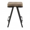 LumiSource Seven Counter Stool - BROWN - Side - LumiSource Seven Counter Stool - BROWN - Side