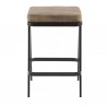 LumiSource Seven Counter Stool - BROWN - Front / Rear - LumiSource Seven Counter Stool - BROWN - Front / Rear