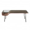 LumiSource Avery Coffee Table - Walnut - Front - LumiSource Avery Coffee Table - Walnut - Front