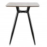 LumiSource Clara Counter Table - Walnut + Black - LumiSource Clara Counter Table - Walnut + Black