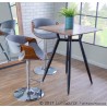 LumiSource Clara Dinette Table - Black + Walnut - LumiSource Clara Dinette Table - Black + Walnut