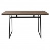 LumiSource Geo Counter Table - Black + Brown - Rear / Front - LumiSource Geo Counter Table - Black + Brown - Rear / Front