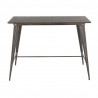 LumiSource Oregon Counter Table - Grey + Brown - LumiSource Oregon Counter Table - Grey + Brown