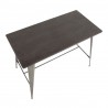 LumiSource Oregon Counter Table - Grey + Brown - LumiSource Oregon Counter Table - Grey + Brown
