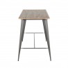 LumiSource Oregon Counter Table - Antique + Espresso - LumiSource Oregon Counter Table - Antique + Espresso