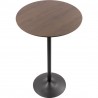 LumiSource Pebble Table - Black + Walnut - LumiSource Pebble Table - Black + Walnut