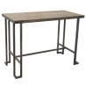 LumiSource Roman Counter Table - Antique + Brown - Perspective - LumiSource Roman Counter Table - Antique + Brown - Perspective
