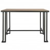 LumiSource Roman Counter Table - Grey + Natural - Rear / Front - LumiSource Roman Counter Table - Grey + Natural - Rear / Front
