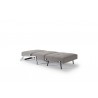 Cubed 02 Chair In Mixed Dance Gray Fabric - Fully Reclined - Cubed 02 Chair In Mixed Dance Gray Fabric - Fully Reclined
