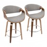 LumiSource Curvini 24'' Counter Stool - Set of 2 - LumiSource Curvini 24'' Counter Stool - Set of 2
