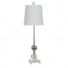 26.5"H Crystal And Metal Table Lamp