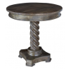 Bengal Manor Mango Wood Carved Rope Twist Accent Table - Bengal Manor Mango Wood Carved Rope Twist Accent Table