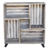 Bengal Manor Mango Wood Reclaimed Crates Bookcase - Bengal Manor Mango Wood Reclaimed Crates Bookcase
