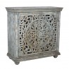 Bengal Manor Mango Wood Carved 2 Door Cabinet - Bengal Manor Mango Wood Carved 2 Door Cabinet