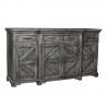 Bengal Manor Mango Wood Breakfront 4 Door And 4 Drawer Grey Wash Sideboard - Bengal Manor Mango Wood Breakfront 4 Door And 4 Drawer Grey Wash Sideboard