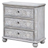 Annabelle 3 Drawer French Scroll Overlay Antique White - Annabelle 3 Drawer French Scroll Overlay Antique White