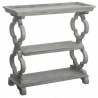 Chelsea Tray Top Grey Quatrefoil Console Table - Chelsea Tray Top Grey Quatrefoil Console Table