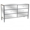 Hollywood Nickel and Mirror 6 Drawer Chest - Hollywood Nickel and Mirror 6 Drawer Chest