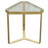 Melrose Gold Triangle Accent Table - Melrose Gold Triangle Accent Table