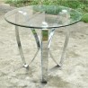 Hollywood Nickel Tri Leg End Table - Hollywood Nickel Tri Leg End Table