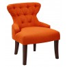 Curves Hour Glass Accent Chair - Orange - Curves Hour Glass Accent Chair - Orange