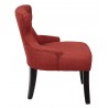 Curves Hour Glass Accent Chair - Red - Curves Hour Glass Accent Chair - Red