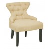 Curves Hour Glass Accent Chair - Cream White - Curves Hour Glass Accent Chair - Cream White