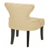 Curves Hour Glass Accent Chair - Cream White - Curves Hour Glass Accent Chair - Cream White