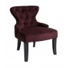 Curves Hour Glass Accent Chair - Port Velvet - Curves Hour Glass Accent Chair - Port Velvet
