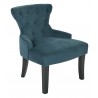 Curves Hour Glass Accent Chair - Blue  - Curves Hour Glass Accent Chair - Blue 