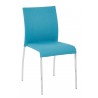 Conway Stacking Chair - Aqua Fabric