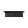 Nova Solo Halifax 4-Hook Coat Rack - Black White Antique - Front - Nova Solo Halifax 4-Hook Coat Rack - Black White Antique - Front