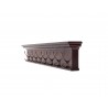 Nova Solo Toscana 8-Hook Coat Rack - Angled - Nova Solo Toscana 8-Hook Coat Rack - Angled