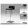 Astro Hydraulic Bar Stool In Black Leatherette with Polished Stainless Steel - Astro Hydraulic Bar Stool In Black Leatherette with Polished Stainless Steel