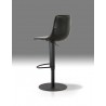 Beny Hydraulic Bar Stool Black Leatherette with Black Powder Coated Steel - Back Angle - Beny Hydraulic Bar Stool Black Leatherette with Black Powder Coated Steel - Back Angle