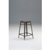 Gage Bar Stool Bamboo Wood Seat with Bronze Powder Coated Steel Set of 4 - Gage Bar Stool Bamboo Wood Seat with Bronze Powder Coated Steel Set of 4