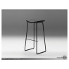 Lucia Bar Stool Leather with Polished Stainless Steel - Lucia Bar Stool Leather with Polished Stainless Steel