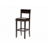 Pina Bar Stool Brown Leather with Wenge Solid Wood - White BG - Pina Bar Stool Brown Leather with Wenge Solid Wood - White BG