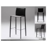Zak Bar Stool Black Full Leather Wrap Set of 2 - Zak Bar Stool Black Full Leather Wrap Set of 2