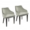 LumiSource Eliza Dining Chair - Set of 2 - GREY  - LumiSource Eliza Dining Chair - Set of 2 - GREY 