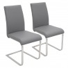LumiSource Foster Dining Chair - Set of 2 - GREY  - LumiSource Foster Dining Chair - Set of 2 - GREY 