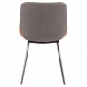 LumiSource Outlaw Two-Tone Chair - Set of 2 - BROWN+GREY - Rear - LumiSource Outlaw Two-Tone Chair - Set of 2 - BROWN+GREY - Rear