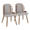 LumiSource Palm Dining Chair - Set of 2 - GREY  - LumiSource Palm Dining Chair - Set of 2 - GREY 